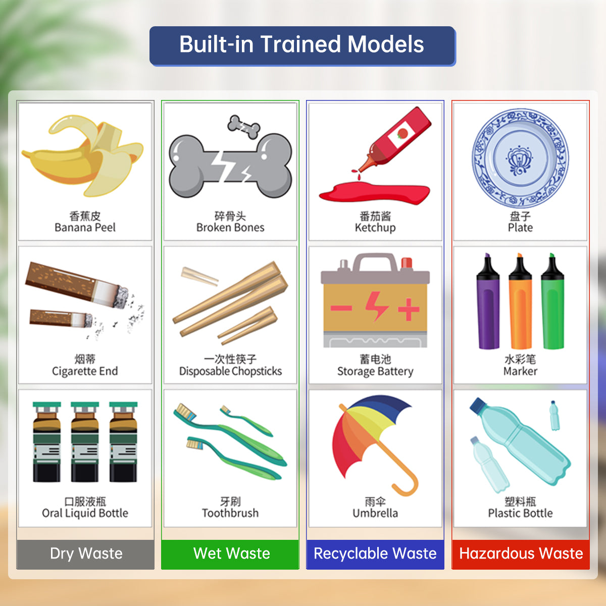 Waste Sorting Robot Kit: Hiwonder AI Vision Waste Classification Kit with Audio Broadcast Powered by micro:bit Waste Sorting Robot Kit: Hiwonder AI Vision Waste Classification Kit with Audio Broadcast Powered by micro:bit